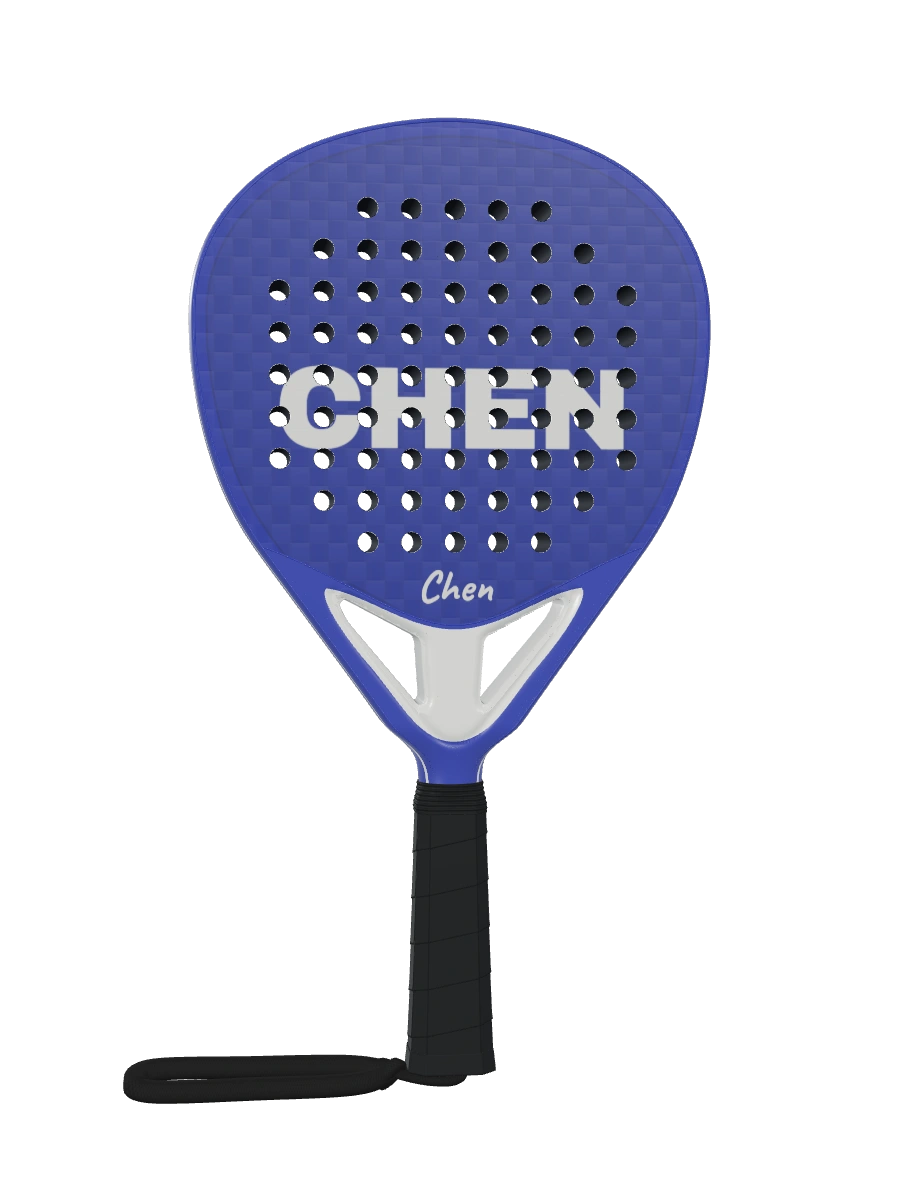 CHEN custom padel racket with a personal signature