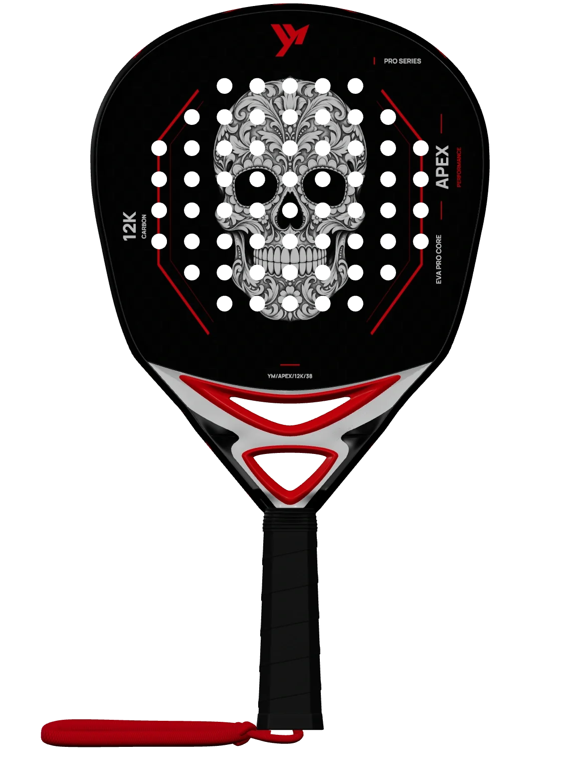 Red Skull personalized padel racket