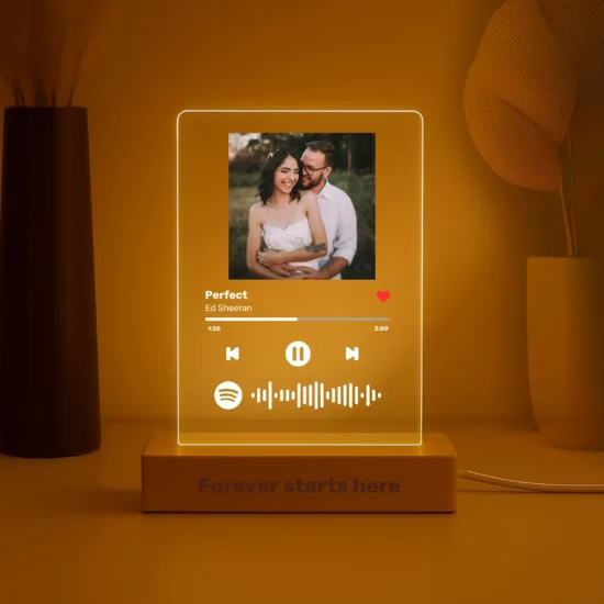 Your Moment - MusicGlass Night Light with Personalized Song