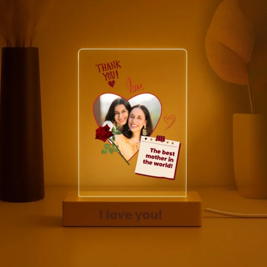 Personalized Gift - Heart Night Light for Mom or Any Loved One