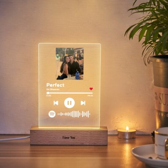 Your Moment - MusicGlass Night Light with Personalized Song with custom sentence