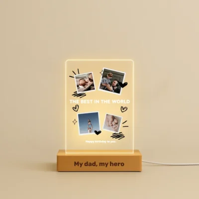 Night Light with Dedication for Dear Dad