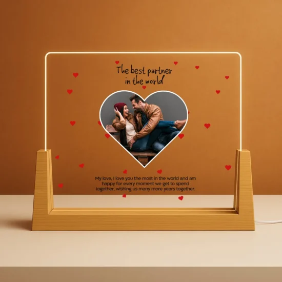 Personalized Photo Gift – Heart-Shaped Romantic Lamp