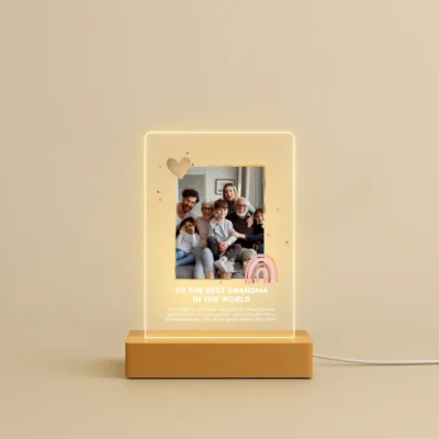 Gift for Grandma with Heartfelt Dedication - Personalized with Photo
