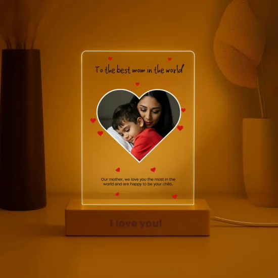 Gift for Mom with Heartfelt Dedication - Personalized with Photo