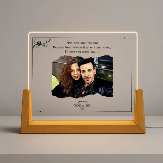 Custom Night Light for Partner - Unique Gift with Personal Dedication