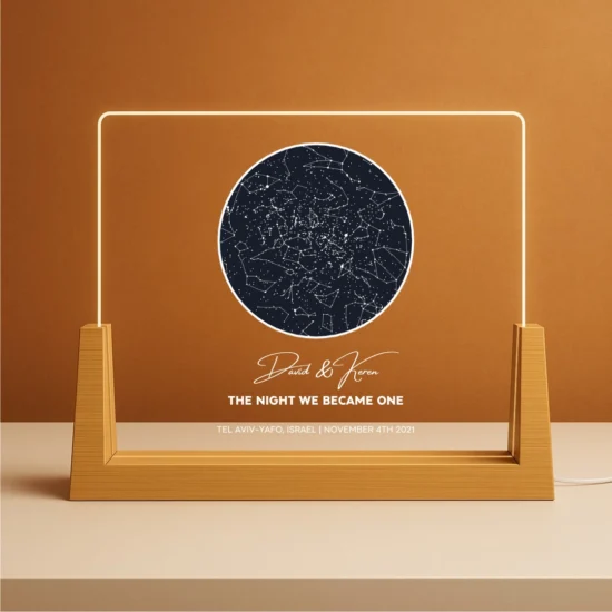 Personalized Photo Gift – Romantic Star Map Lamp