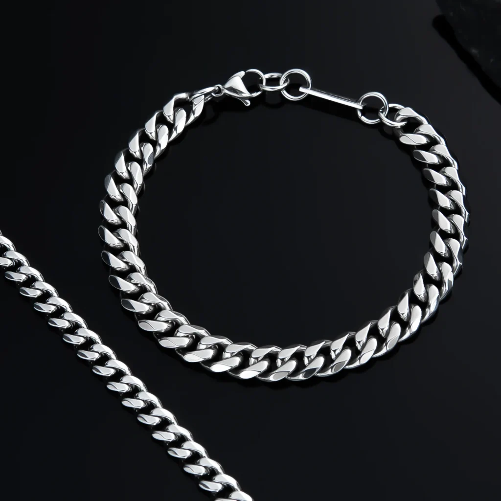 Men's Stainless Steel Bracelet — Silver