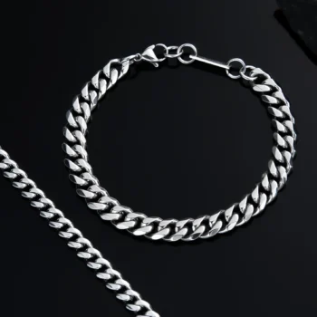 Men's Stainless Steel Bracelet — Silver