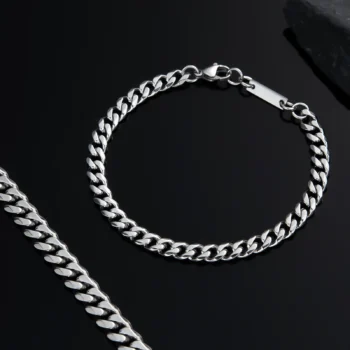 Men's Stainless Steel Bracelet — Silver