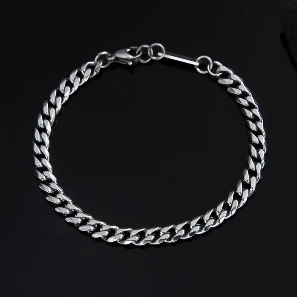 Men's Stainless Steel Bracelet — Silver