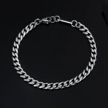 Men's Stainless Steel Bracelet — Silver
