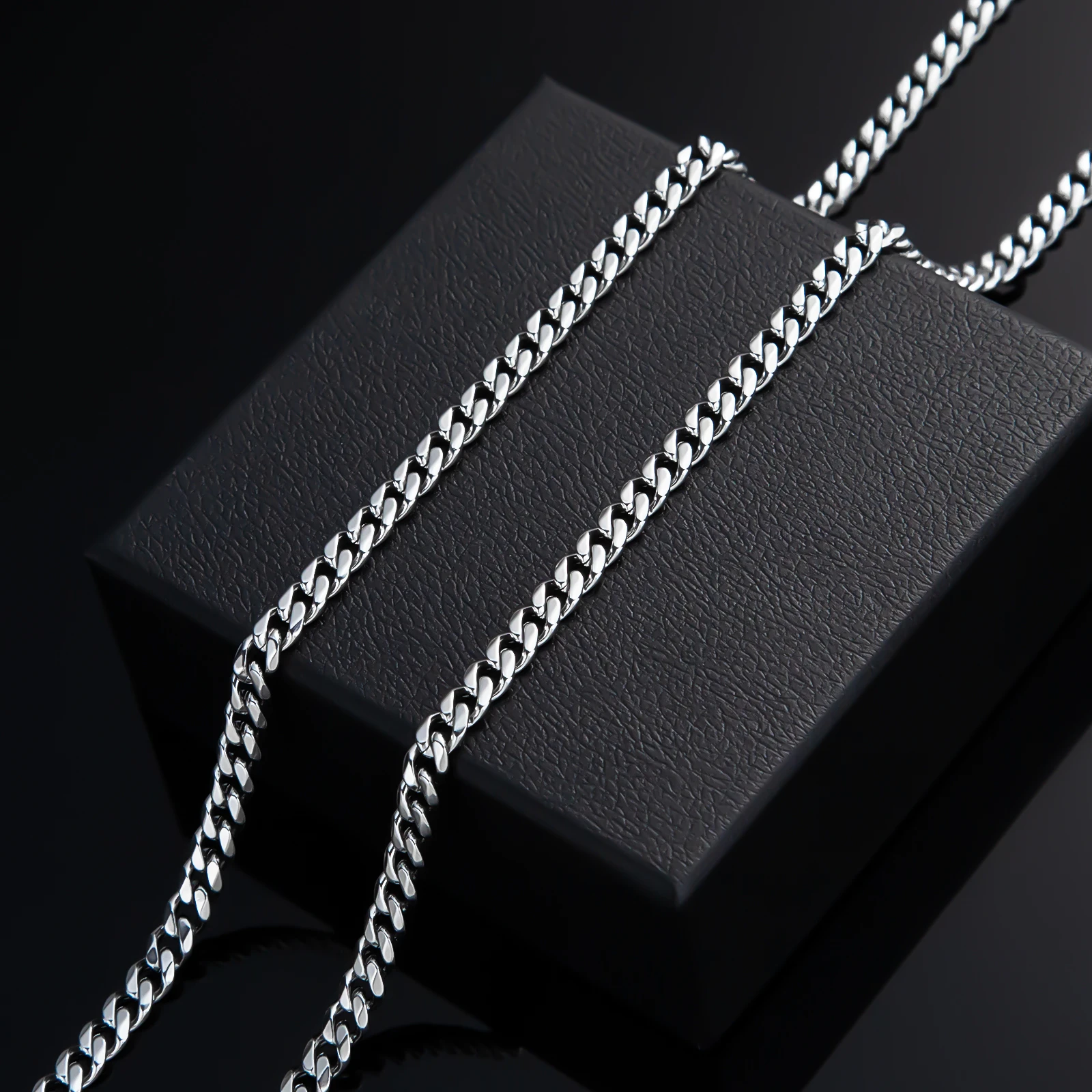 Men's Luxury Stainless Steel Necklace — Silver - Image 3