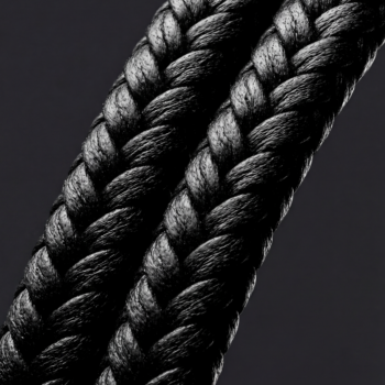 Double-Braided Anchor Clasp Braided Leather Bracelet