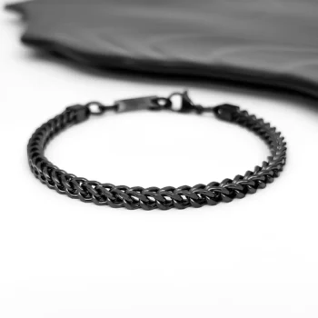 Men's Luxury Stainless Steel Bracelet — Black
