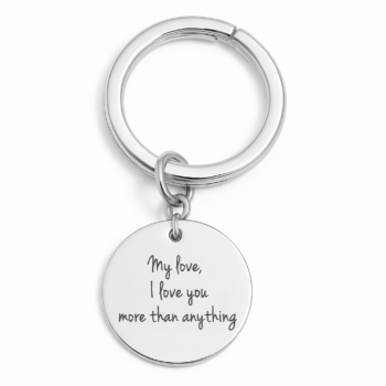 Keychain with Handwritten Dedication