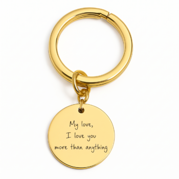 Keychain with Handwritten Dedication