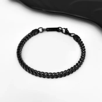 Men's Luxury Stainless Steel Bracelet — Black