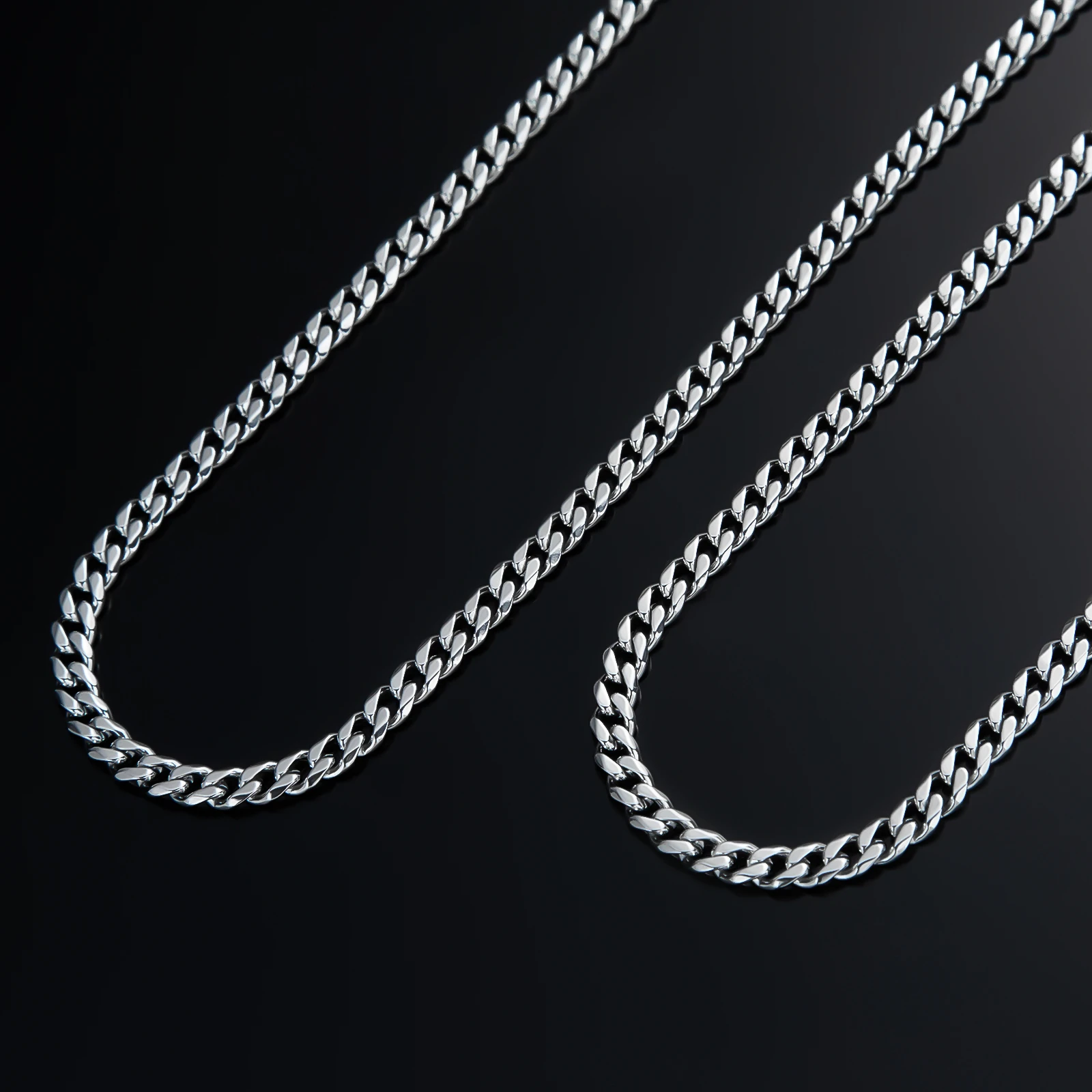 Men's Luxury Stainless Steel Necklace — Silver - Image 2