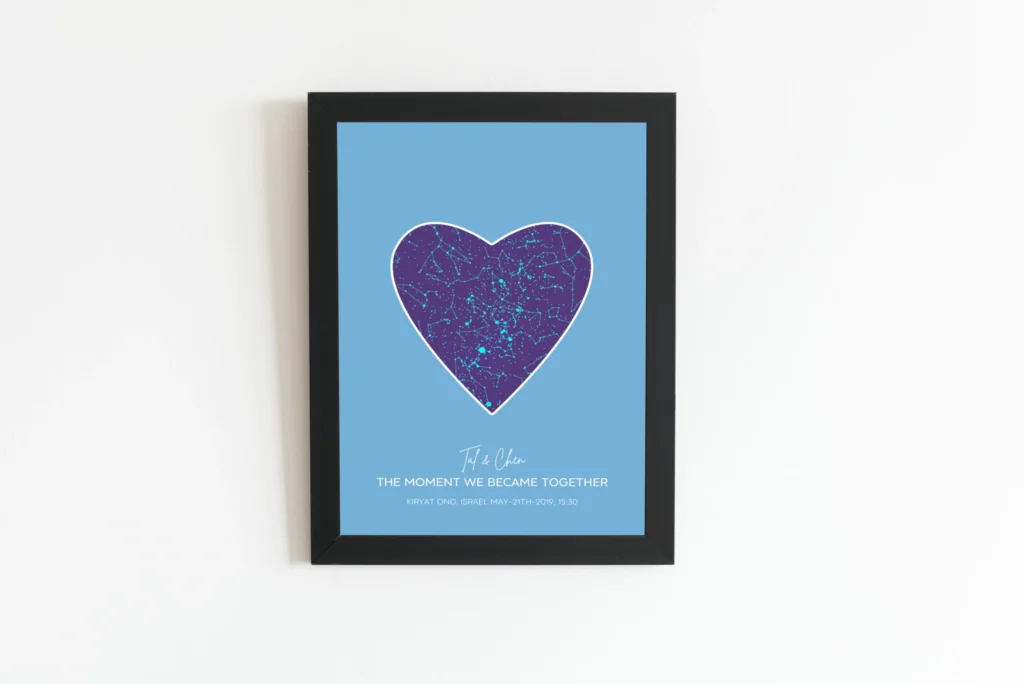 Star Map — Love Style, Ocean Blue