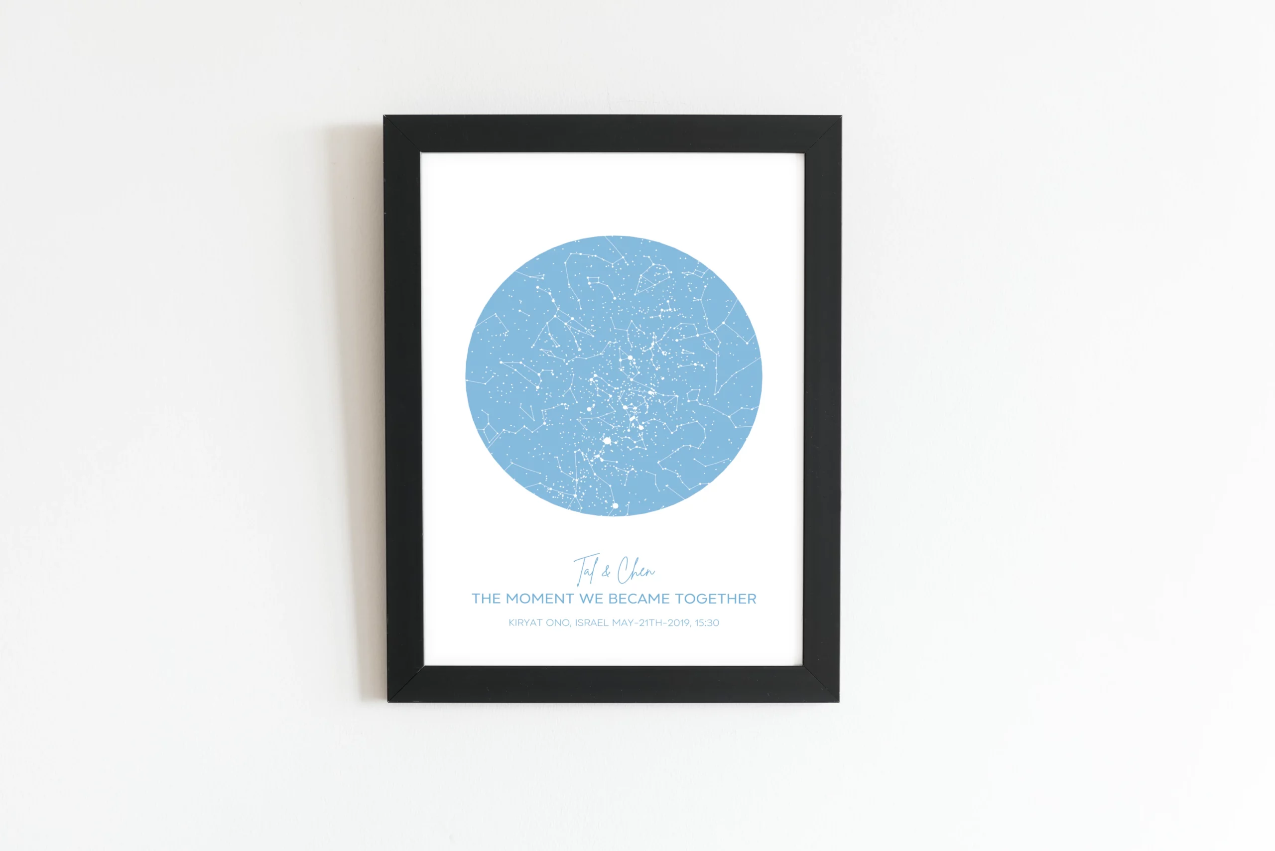 Classic Star Map Light Blue