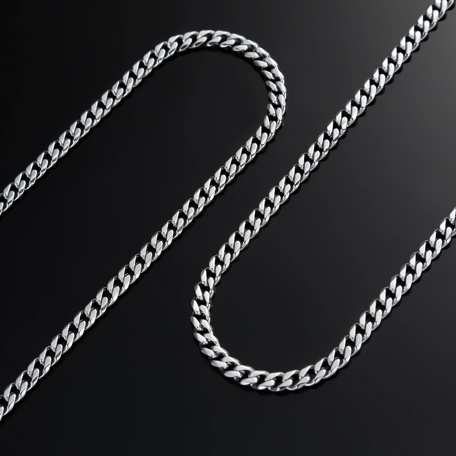 Men's Luxury Stainless Steel Necklace — Silver - Image 4