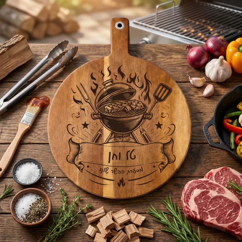 Grill Master Cutting Board — Luxury Personalized BBQ Gift
