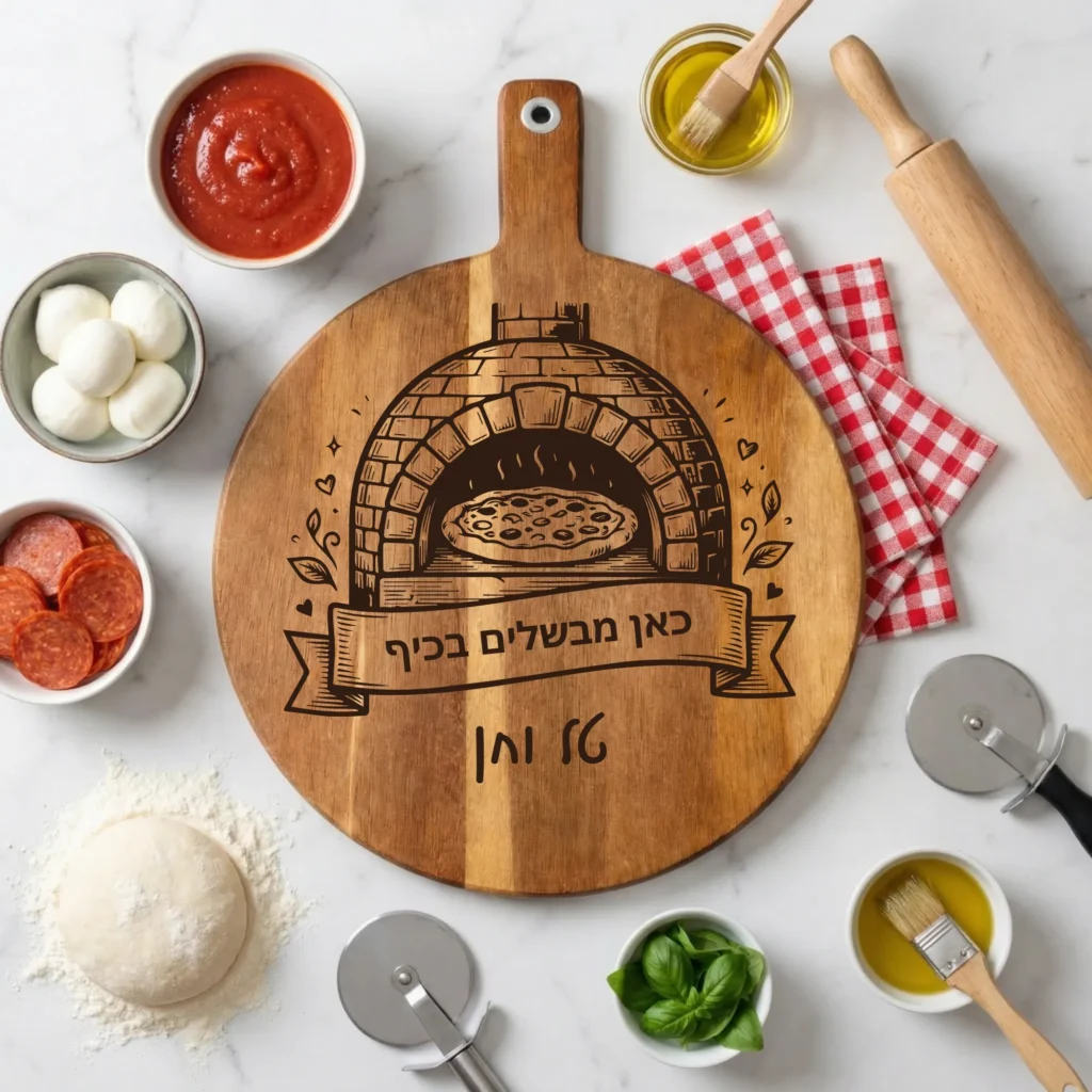 Engraved Pizza Cutting Board — Custom Kitchen Gift for Pizza Lovers