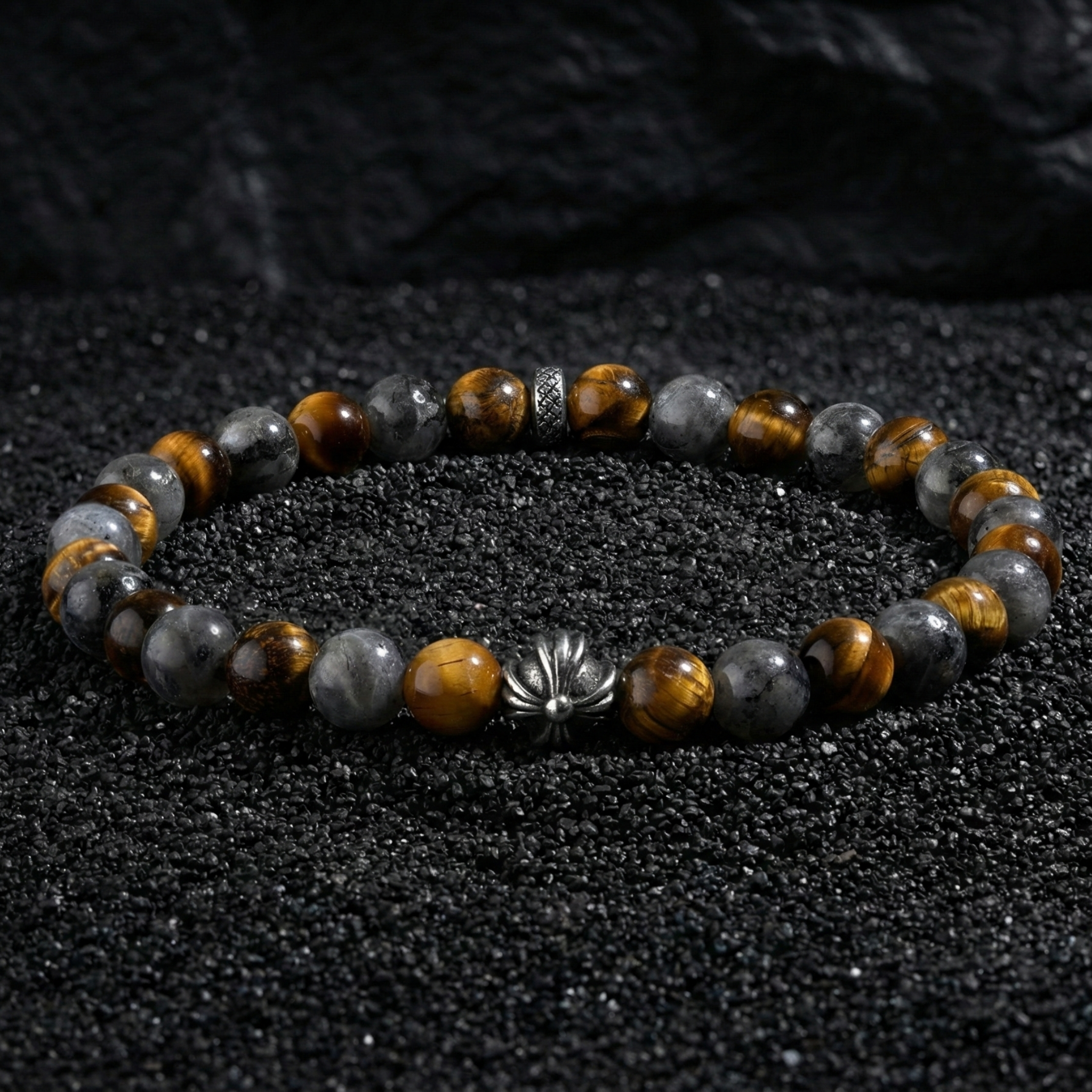 Tiger's Eye Beaded Stone Bracelet - imagine 3