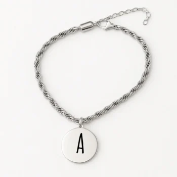 Michaela Bracelet with Initial Engraving