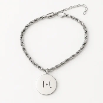 Michaela Bracelet with Message Engraving
