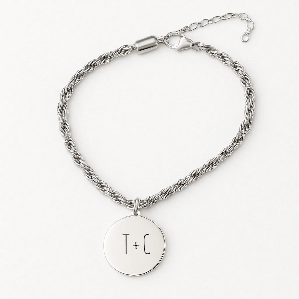 Michaela Bracelet with Message Engraving