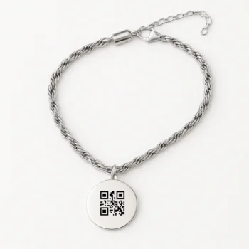 Michaela Bracelet with Barcode Engraving