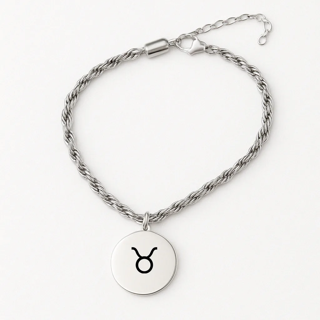 Michaela Bracelet with Your Zodiac Sign Engraved