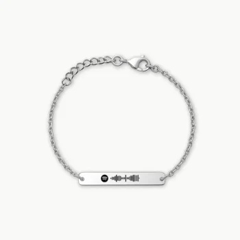 Luxury Engraved Bracelet for Women, Jewelry with Spotify Song Engraving