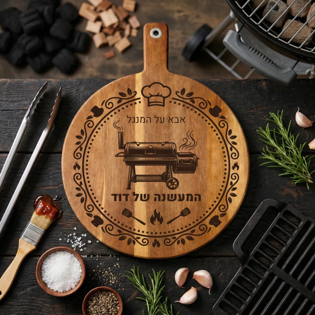 Custom Wood BBQ Board — Personalized Cutting Board for Grill Masters
