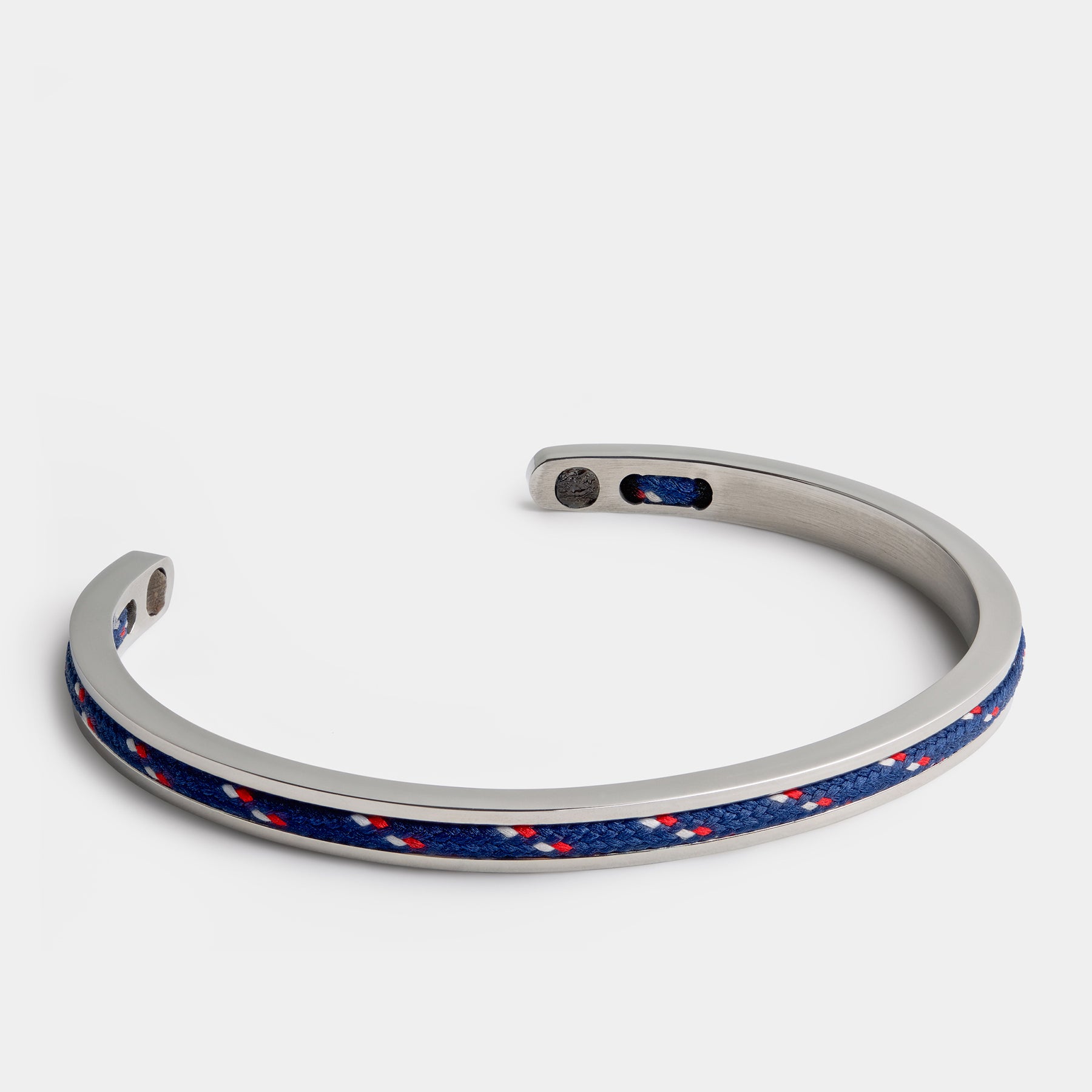 Steel Cuff Bracelet — Navy - Image 2