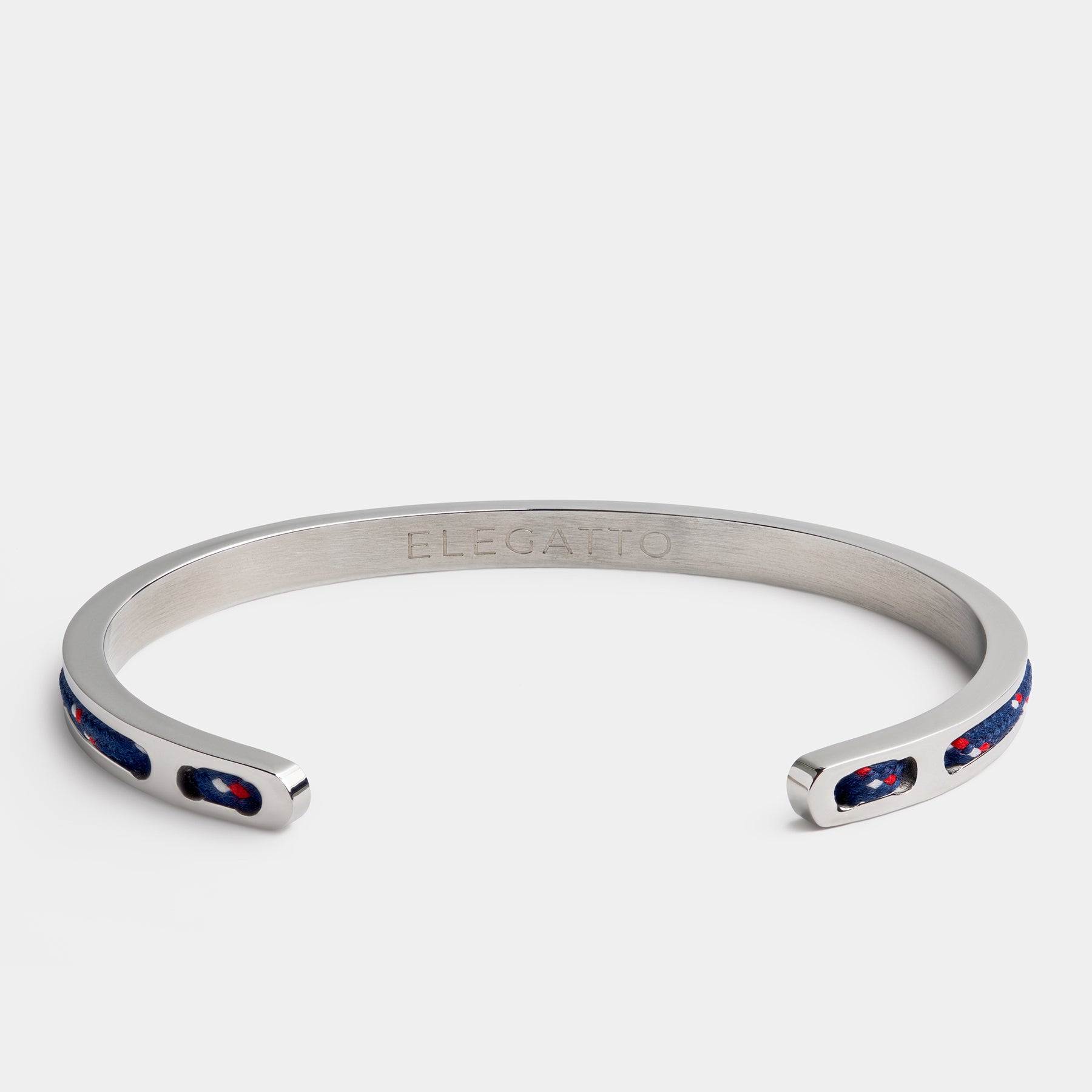 Steel Cuff Bracelet — Navy - Image 3