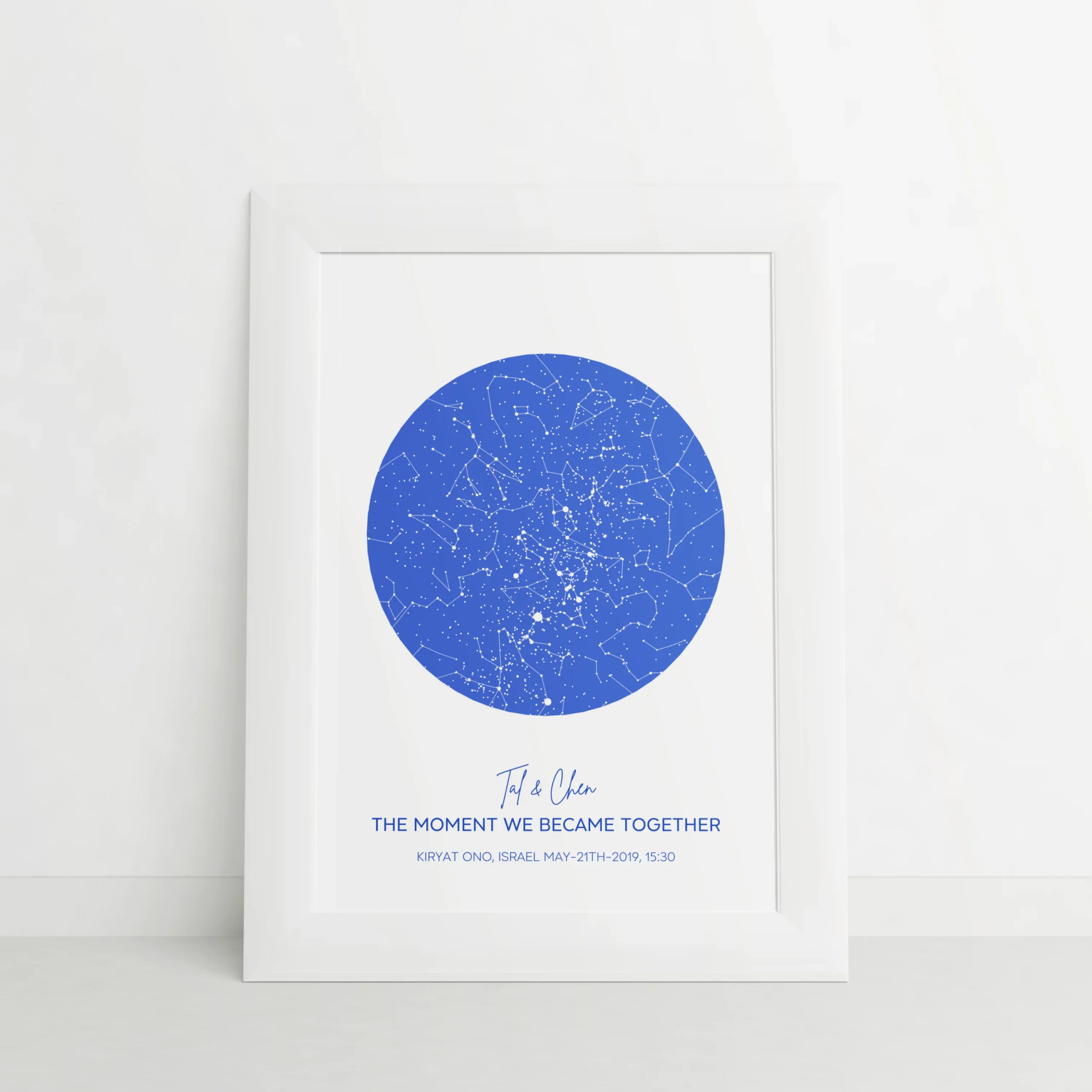 Classic Star Map — Ocean Blue