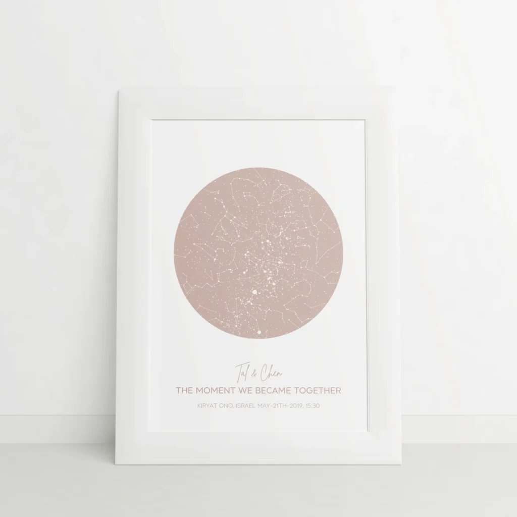 Classic Star Map Light Brown