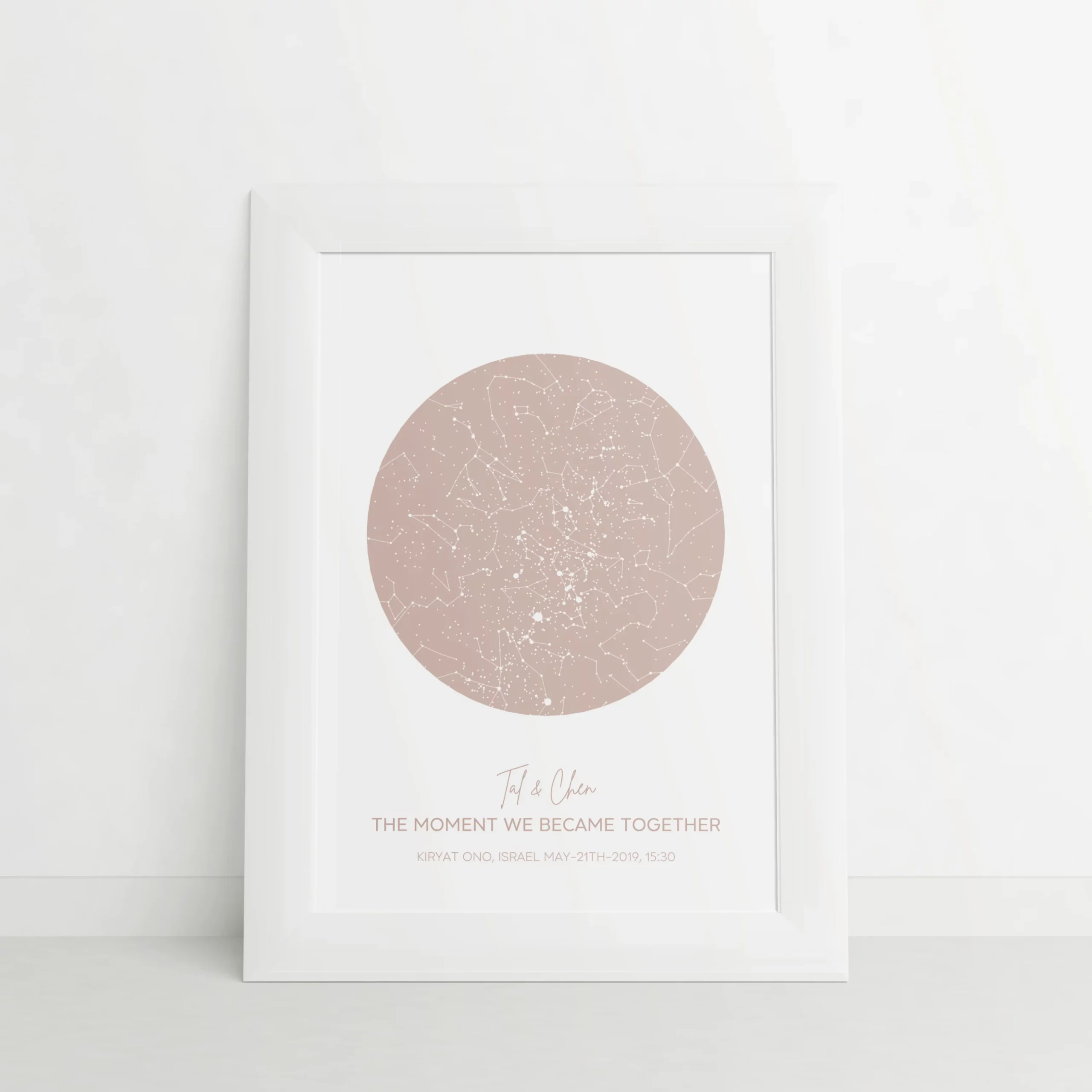 Mappa Stellare Classica Marrone Chiaro