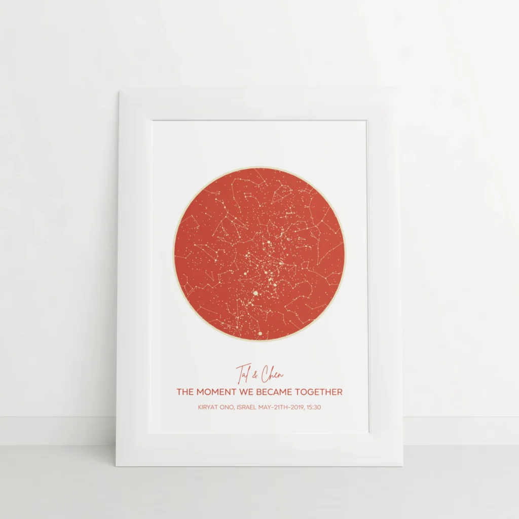 Classic Star Map — Reddish