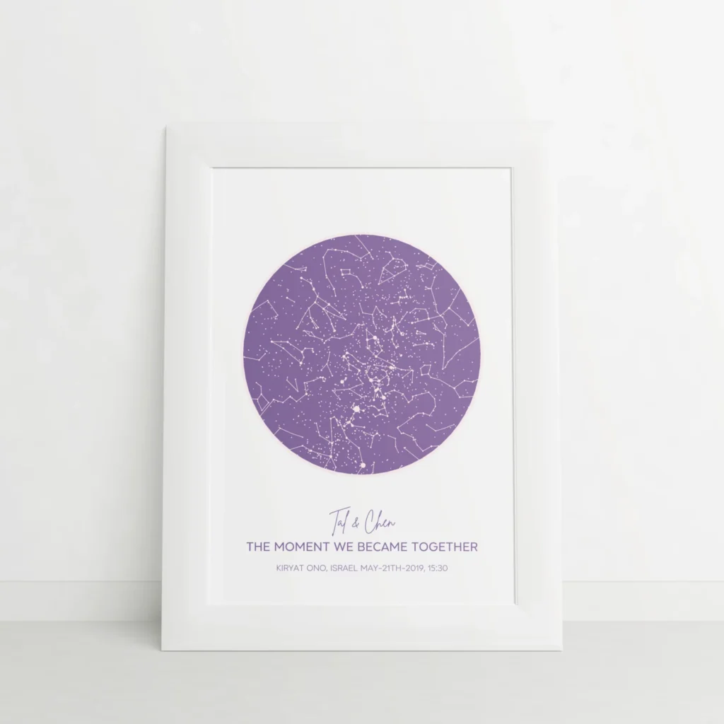 Classic Star Map Purple