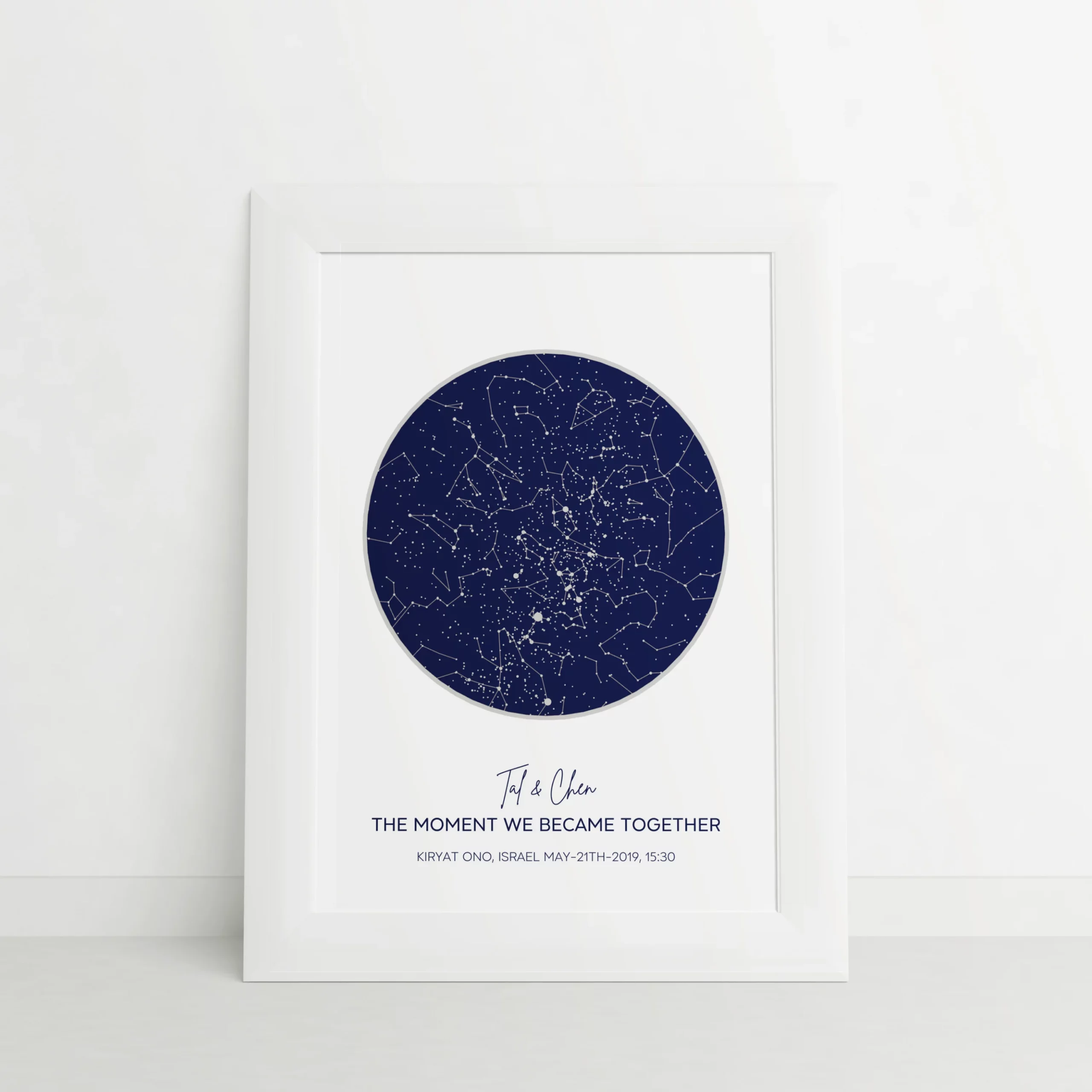 Mappa Stellare Classica Blu Navy