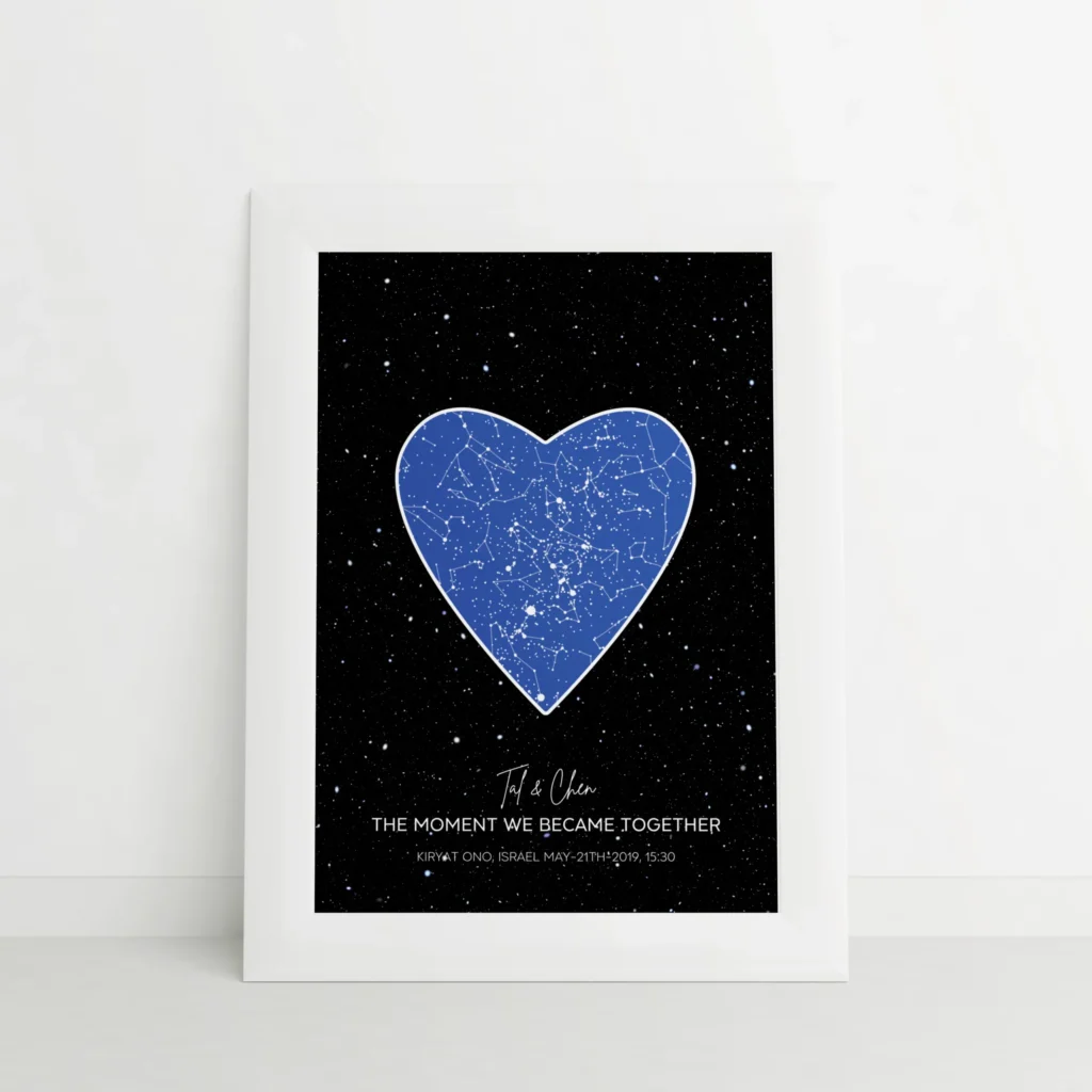 Star Map — Love Style, Blue & Black