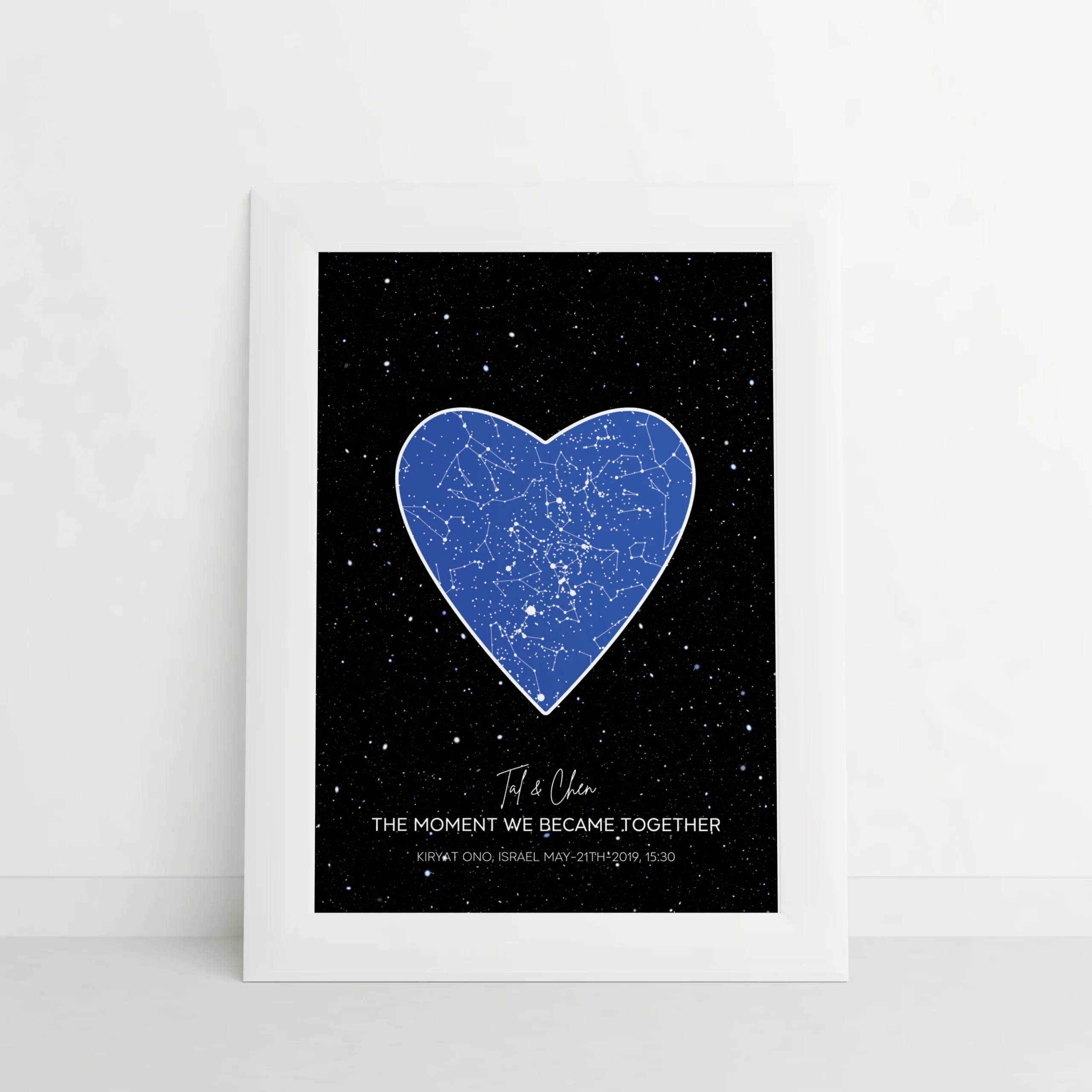 Star Map — Love Style, Blue & Black