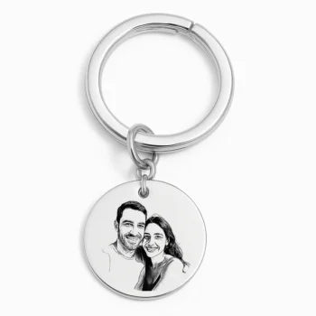 Couple's Keychain with Photo