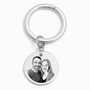 Couple's Keychain with Photo