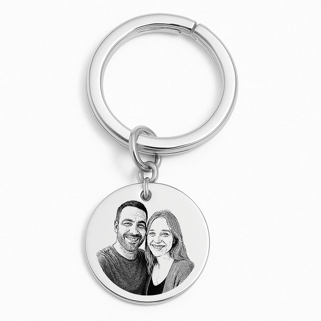 Couple's Keychain with Photo – Image 4