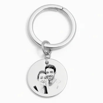 Couple's Keychain with Photo